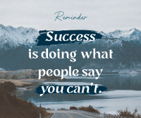 Success Motivational Quote Facebook Post Design
