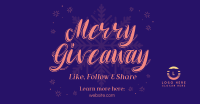Merry Giveaway Announcement Facebook Ad Design