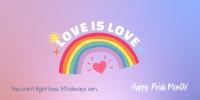 Love Is Love Twitter Post Design
