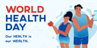 Healthy People Celebrates World Health Day Twitter post Image Preview