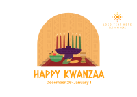 Kwanzaa Window Postcard Image Preview