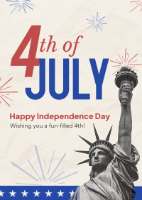 Fourth of July Greeting Poster Image Preview