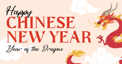 Dragon Chinese New Year Facebook ad Image Preview