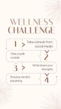 The Wellness Challenge TikTok Video Design