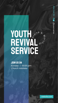 Youth Revival Service Instagram story Image Preview