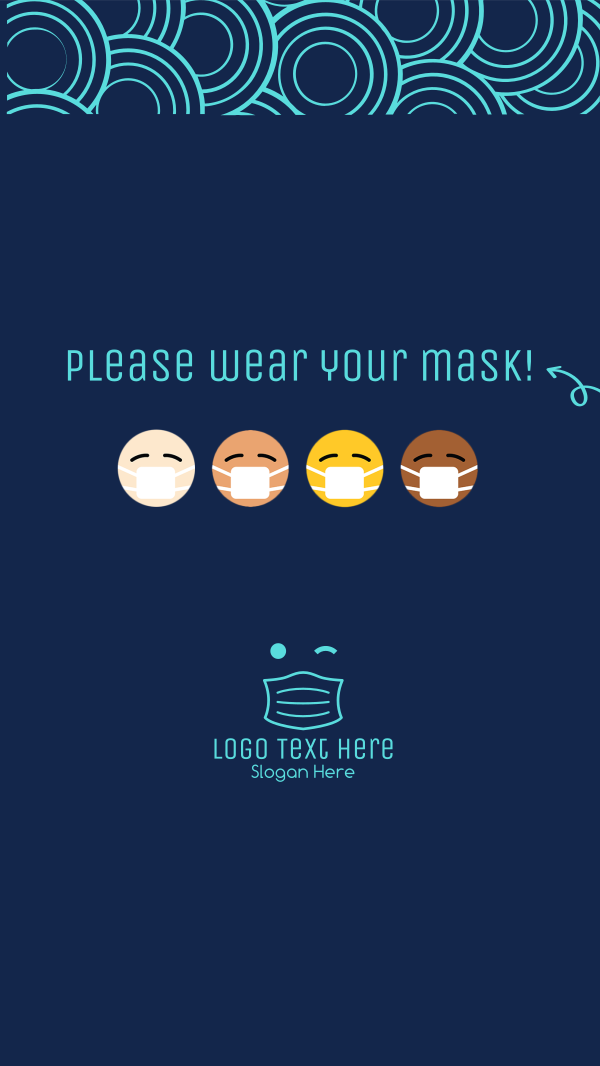 Mask Emoji Facebook Story Design Image Preview