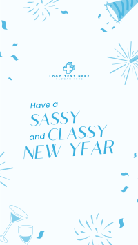 Sassy New Year Spirit Facebook Story Design