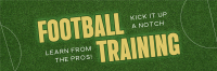 Minimalist Football Training Twitter Header Preview