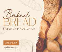 Baked Bread Bakery Facebook post Image Preview