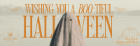 Modern Nostalgia Halloween Greeting Twitter Header Design