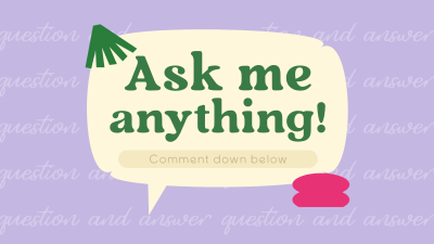 Interactive Question and Answer Facebook event cover Image Preview