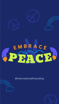 Embrace Peace Day Facebook Story Design