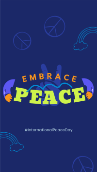 Embrace Peace Day Facebook story Image Preview