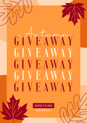 Cozy Leaves Giveaway Flyer Image Preview