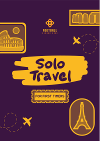 Stickers Solo Traveler Flyer Image Preview