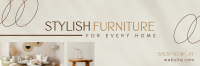 Stylish Furniture Store Twitter header (cover) Image Preview
