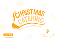 Christmas Catering Postcard Preview