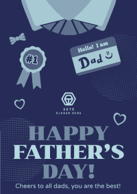 Illustration Father's Day Poster Image Preview