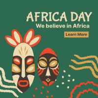 Africa Day Masks Instagram Post Design