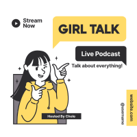 Girl Talk Podcast Instagram Post Design