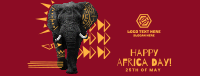 Elephant Ethnic Pattern Facebook cover Image Preview