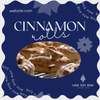 Tasty Cinnamon Rolls Instagram Post Design