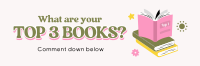 Cute Favorite Books Twitter header (cover) Image Preview