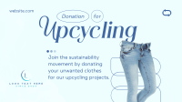 Fashion Upcycling Drive Facebook Event Cover Design