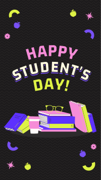 Bright Students Day Facebook Story Design