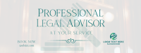 Legal Advisor At Your Service Facebook Cover Design