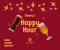 Sparkling Happy Hour Facebook post Image Preview