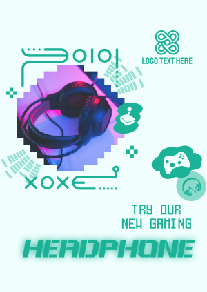 Gaming Headphone Accessory Flyer Image Preview