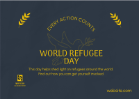 World Refugee Support Postcard Image Preview