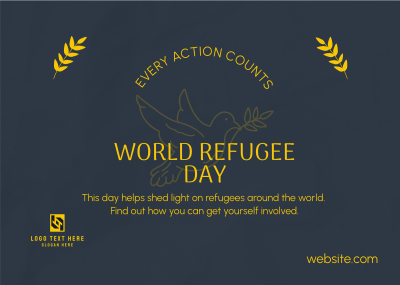 World Refugee Support Postcard Image Preview