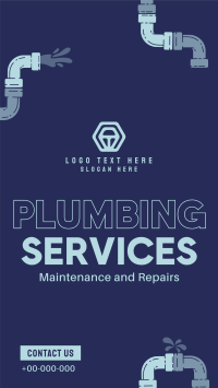 Plumbing Expert Services Instagram Story Design
