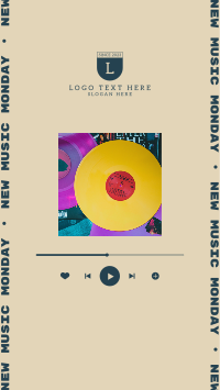 Digital Vinyl Player Instagram Story Design