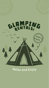Weekend Glamping Rentals Instagram story Image Preview