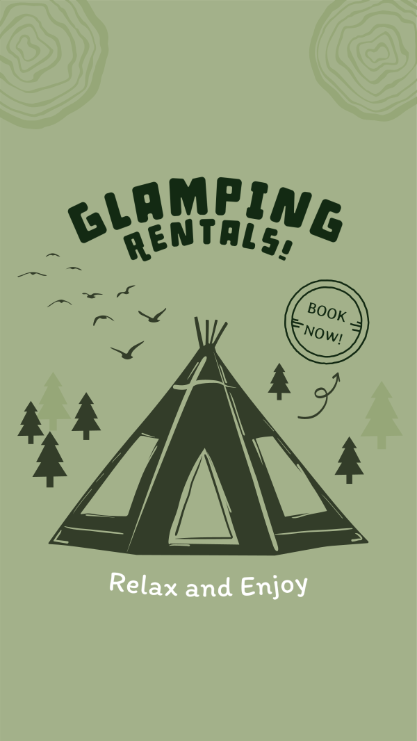 Weekend Glamping Rentals Instagram Story Design Image Preview