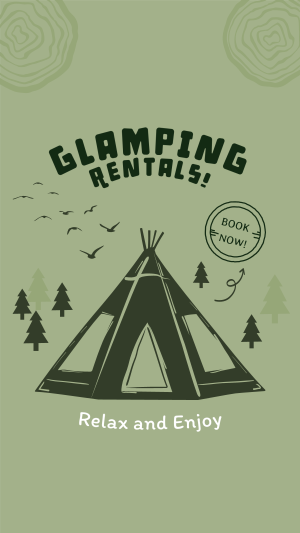 Weekend Glamping Rentals Instagram story Image Preview