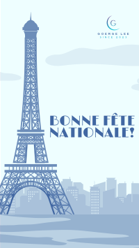 Bonne Fête Nationale Facebook Story Design