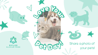 Share your Pet's Photo Facebook Event Cover Design