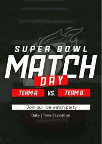 Superbowl Match Day Poster Image Preview