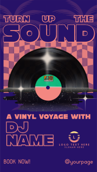 Nostalgic DJ Vinyl  Facebook Story Design