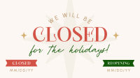 Holiday Closing Badge Animation Image Preview