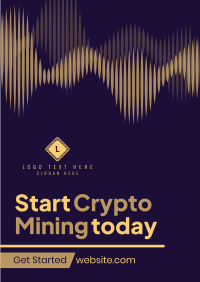 Cryptocurrency Market Mining Flyer Design