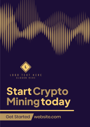 Cryptocurrency Market Mining Flyer Image Preview