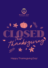 Closed for Thanksgiving Poster Image Preview