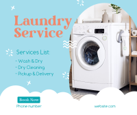 Laundry Bubbles Facebook Post Design