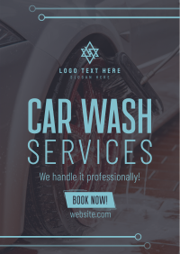 Car Wash Services Poster Design