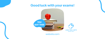 Good Luck With Your Exam Facebook cover Image Preview